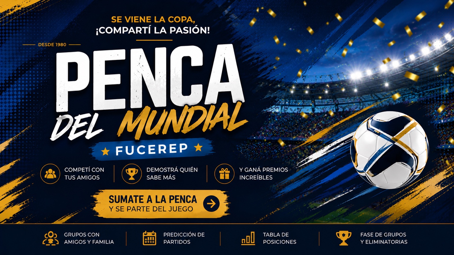 Penca del Mundial FUCEREP - Compartí la pasión