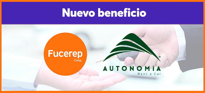 Nuevo convenio con AUTONOMÍA RENT A CAR