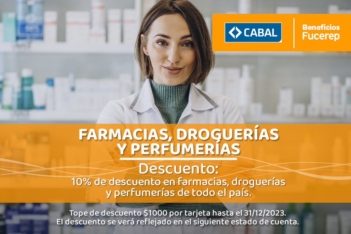 10% de descuento en Farmacias.
