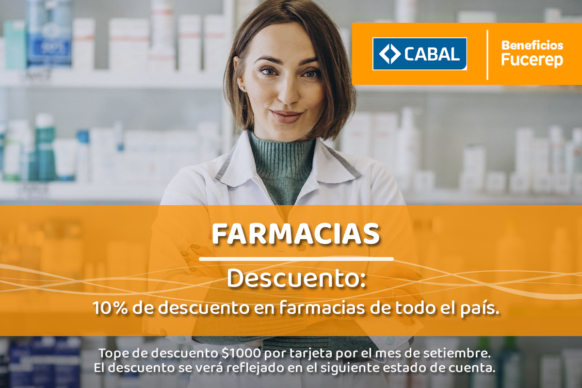 10% de descuento en Farmacias.