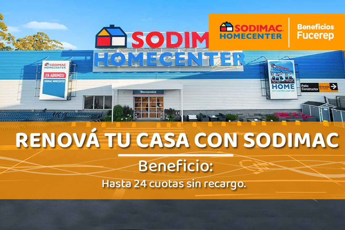 Comprá en Sodimac hasta en 24 cuotas